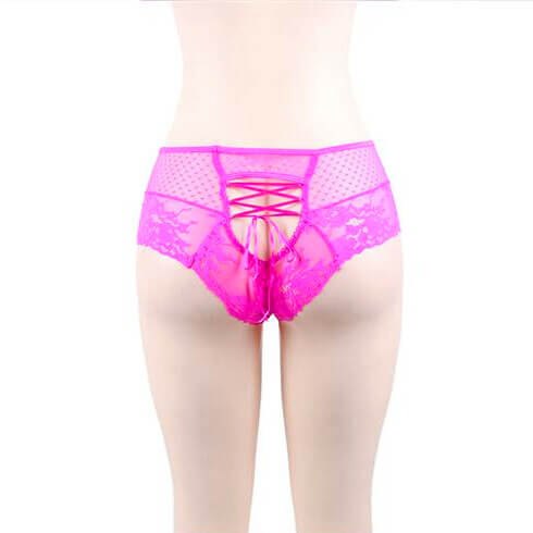 High Waist Lace Strappy Panties 4 in 1 Set