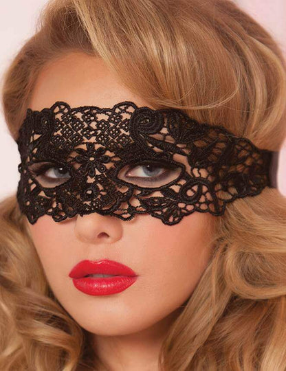 Secrets Black Lace Eye Mask