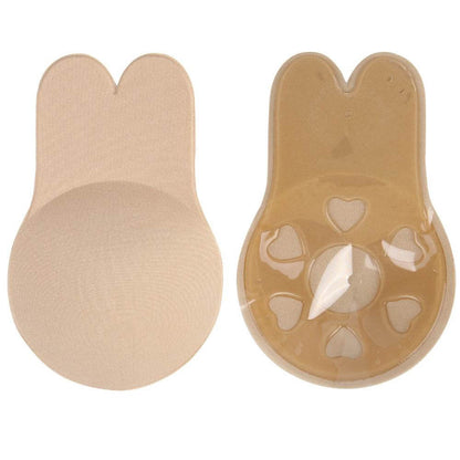 Strapless Rabbit Ear Breast Lift Up Invisible Self Adhesive Nipple Covers