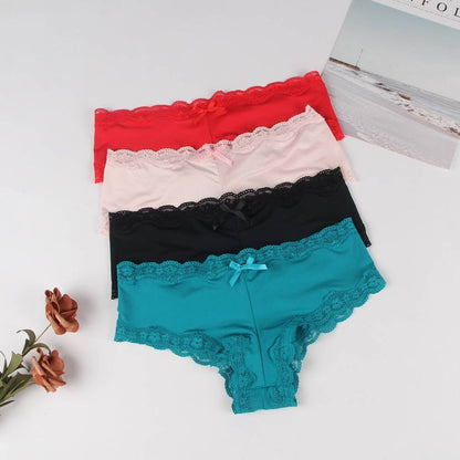 Comfortable Lace Panties 4 in 1 Set