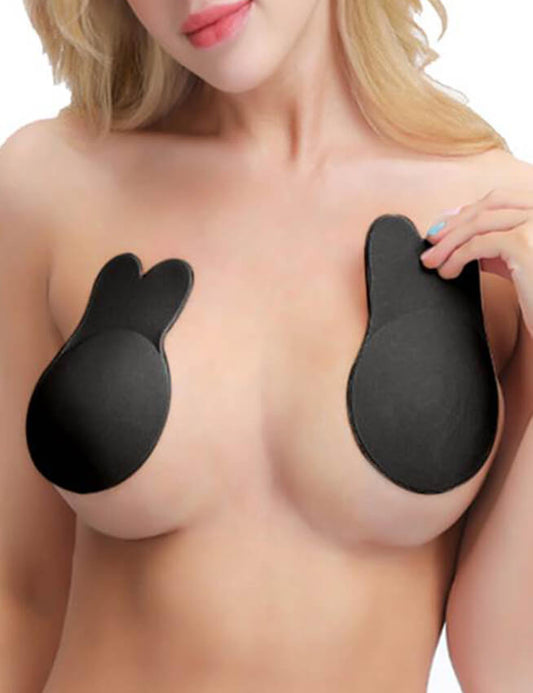 Strapless Rabbit Ear Breast Lift Up Invisible Self Adhesive Nipple Covers