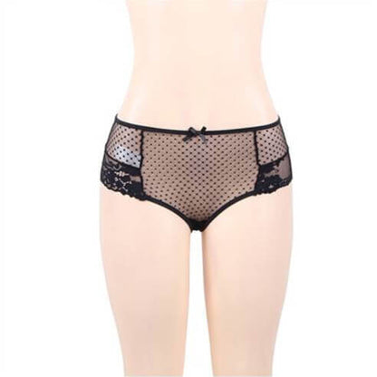 High Waist Lace Strappy Panties 4 in 1 Set