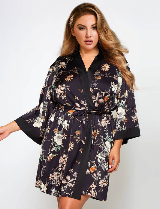 Silk Floral Kimono