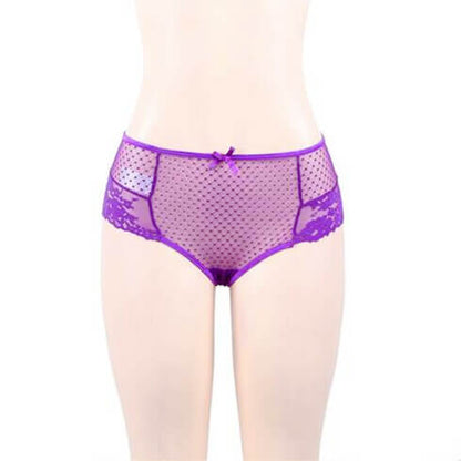 High Waist Lace Strappy Panties 4 in 1 Set