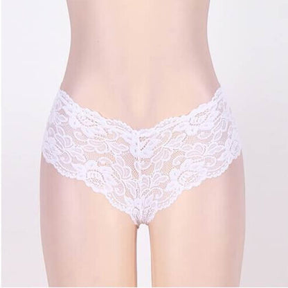 Sexy Floral Lace Panties 4 in 1 Set