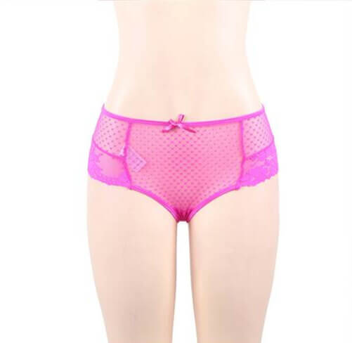 High Waist Lace Strappy Panties 4 in 1 Set