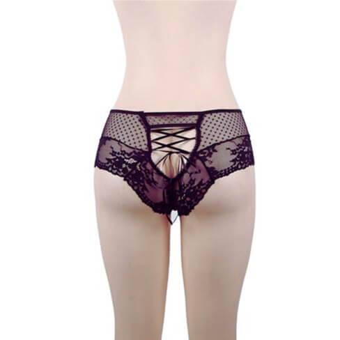 High Waist Lace Strappy Panties 4 in 1 Set