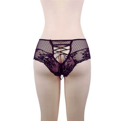 High Waist Lace Strappy Panties 4 in 1 Set