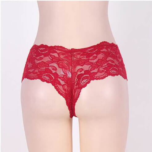 Sexy Floral Lace Panties 4 in 1 Set