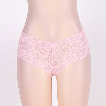 Sexy Floral Lace Panties 4 in 1 Set