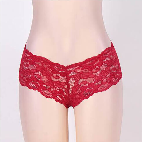 Sexy Floral Lace Panties 4 in 1 Set