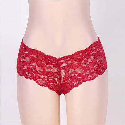 Sexy Floral Lace Panties 4 in 1 Set