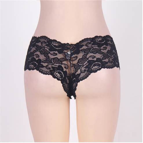 Sexy Floral Lace Panties 4 in 1 Set